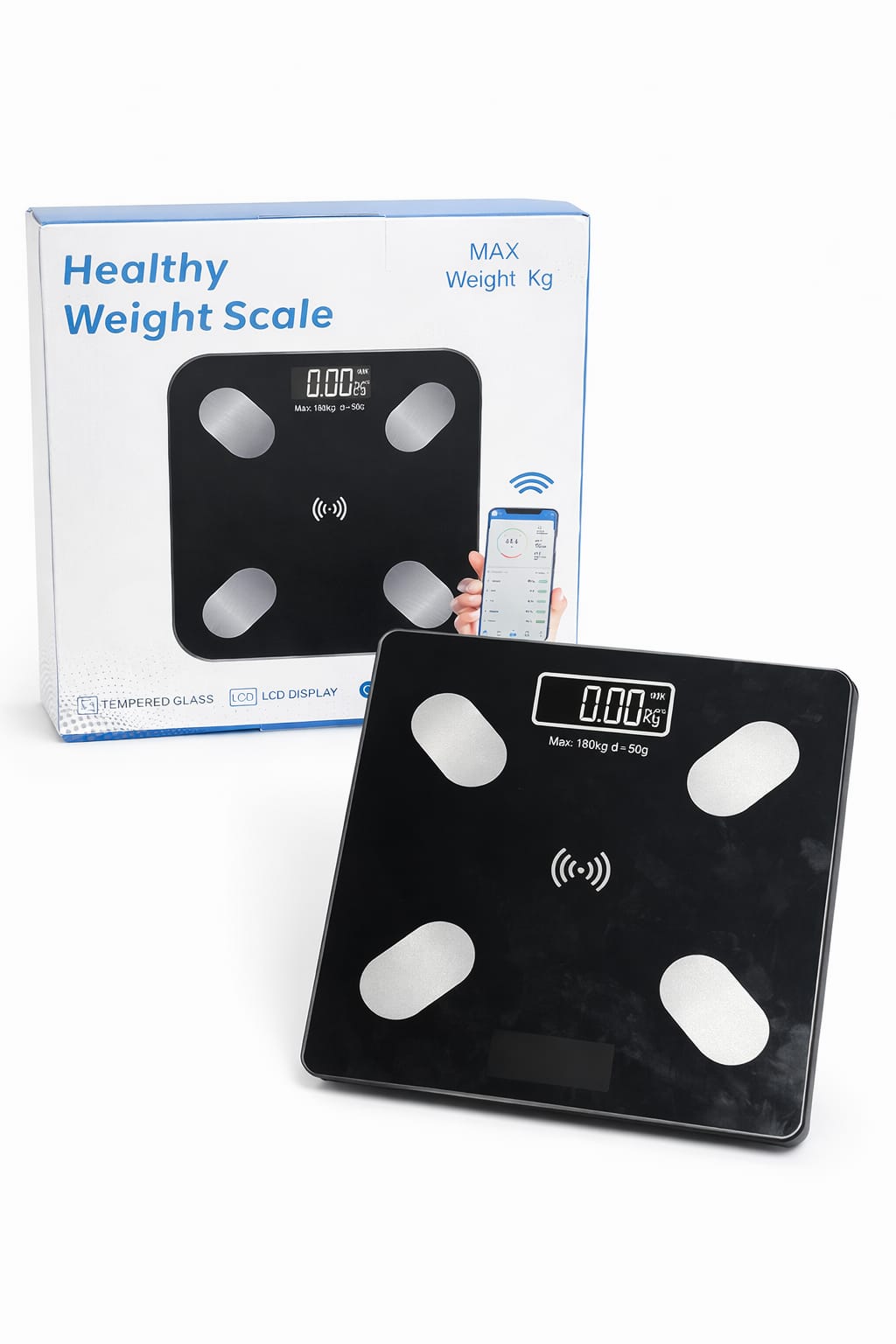 Digitale Mini-Präzisionswaage mit Klappdeckel